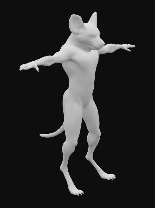 3D model for Muscle Mouse Man