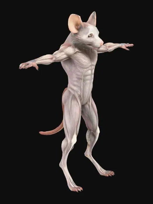 3D model for Muscle Mouse Man