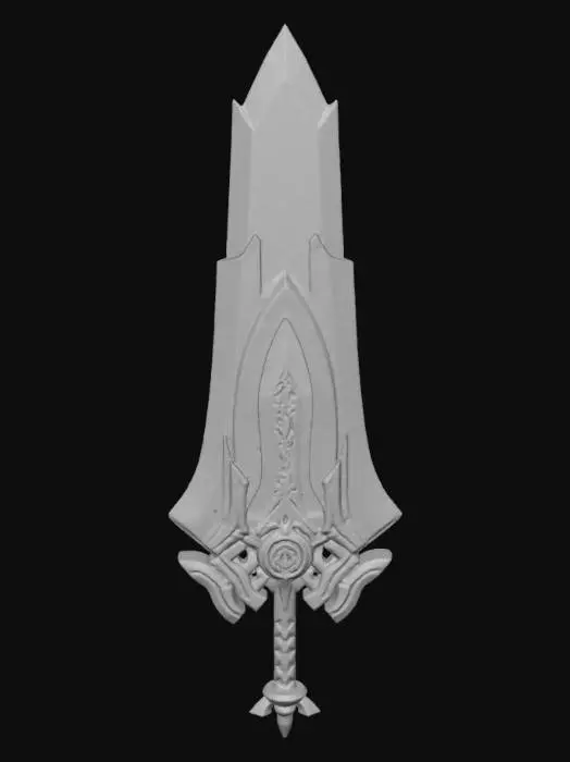 3D model for Obsidian Blade of Valor