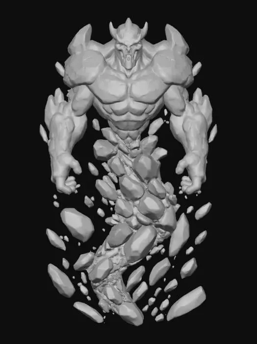 3D model for Stone Titan Emergence