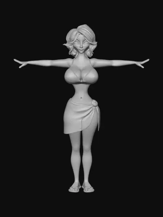 3D model for Beach Day Animation