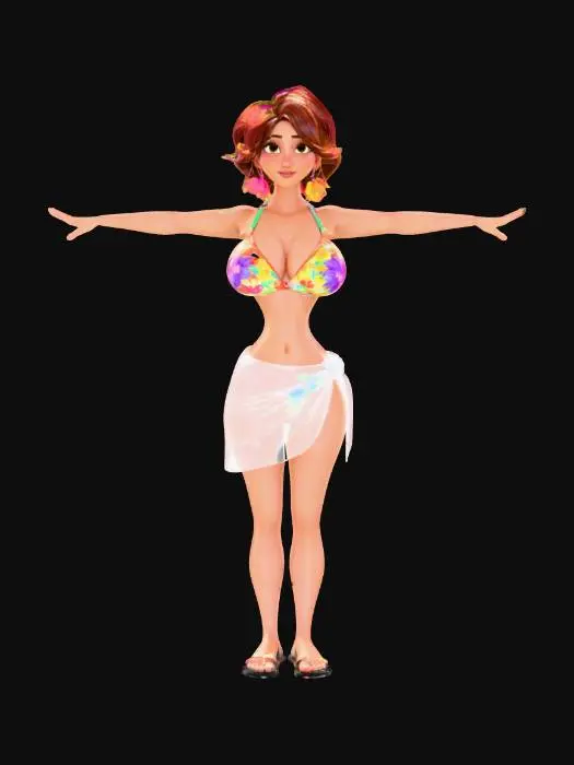 3D model for Beach Day Animation