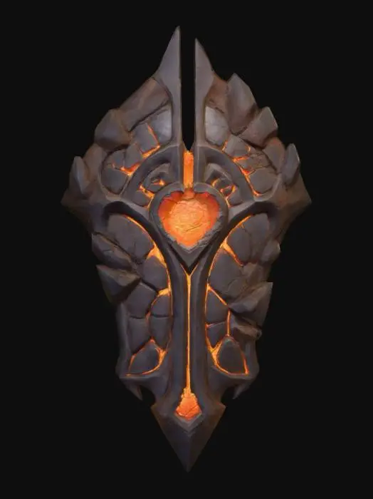 3D model for Molten Emblem, #Halloween2025#