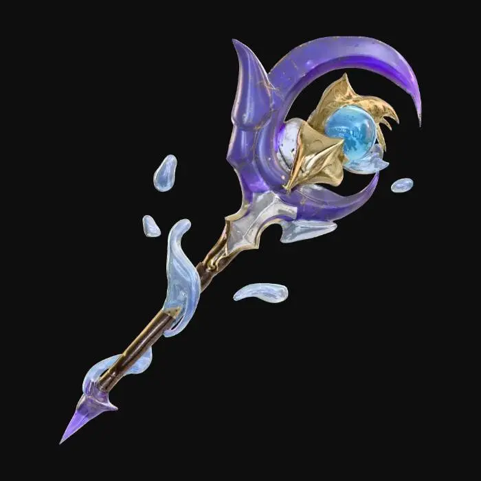 3D model for Celestial Crescent Staff