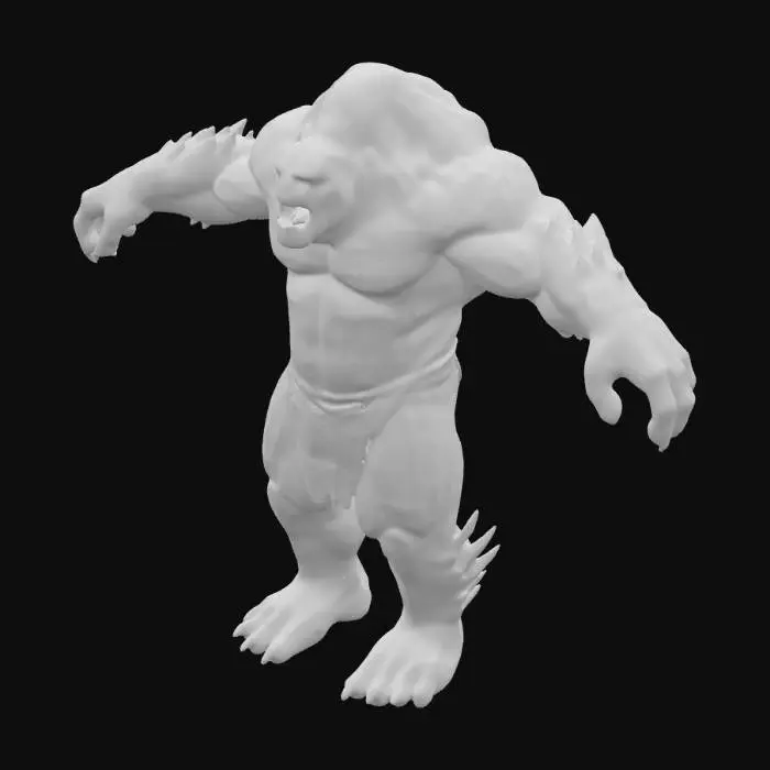 3D model for Molten Colossus game asset
