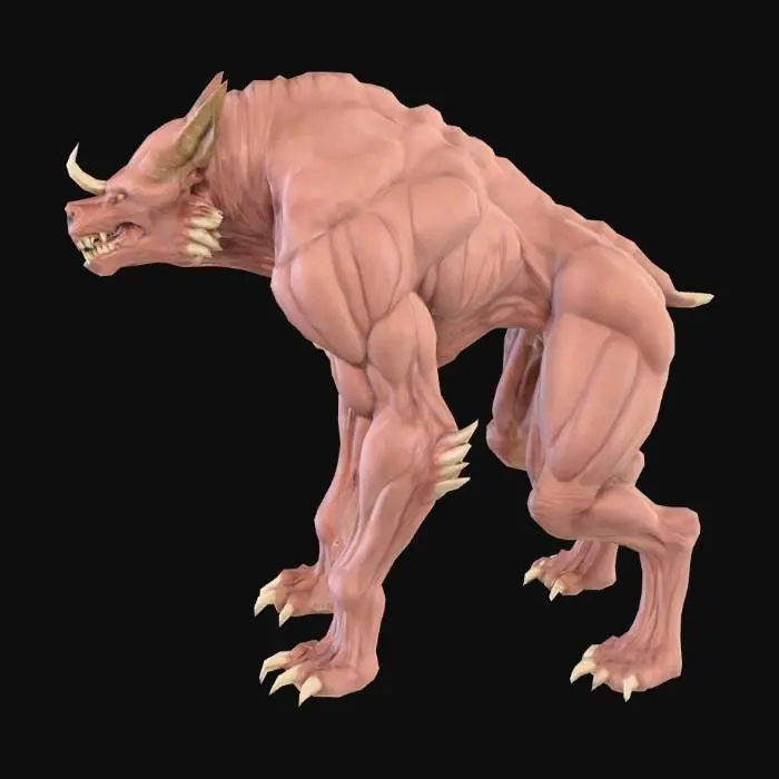 3D model for Lycanthrope Sentinel