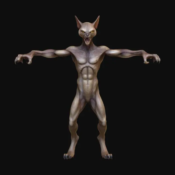 3D model for Sphnix cat humaniod