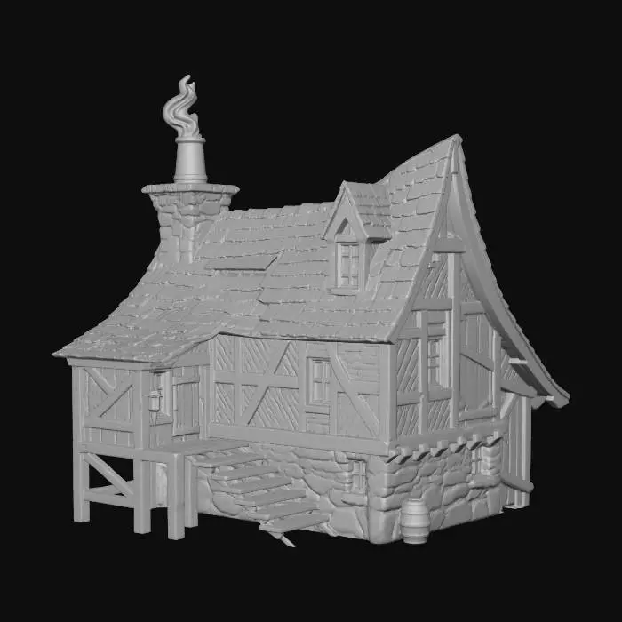 3D model for Rustic Cottage Retreat