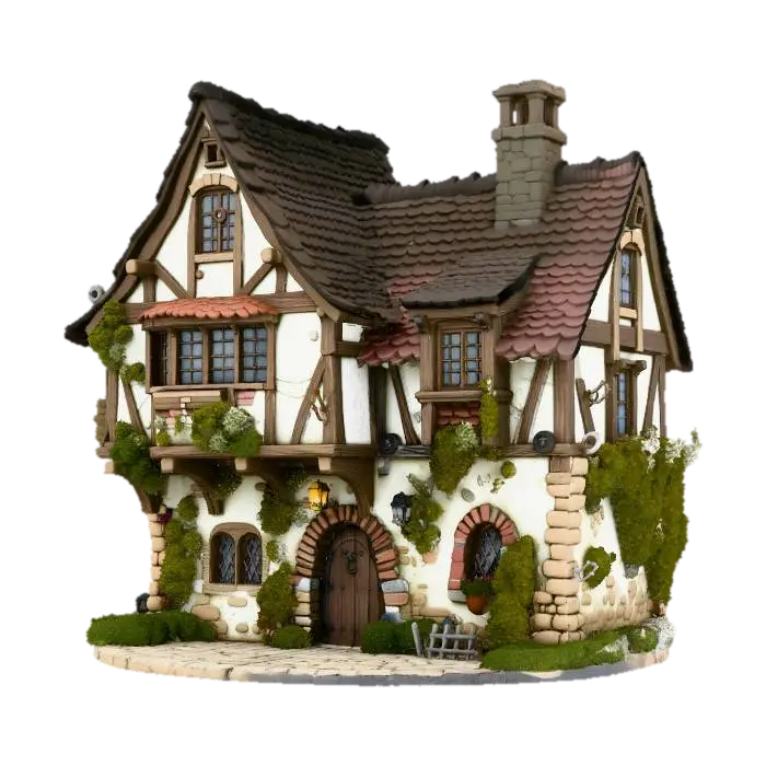 Cottage Serenity 由 recenzjasprzedazyai — 使用 Meshy AI 3D 生成器製作，免費下載 FBX OBJ GLB STL