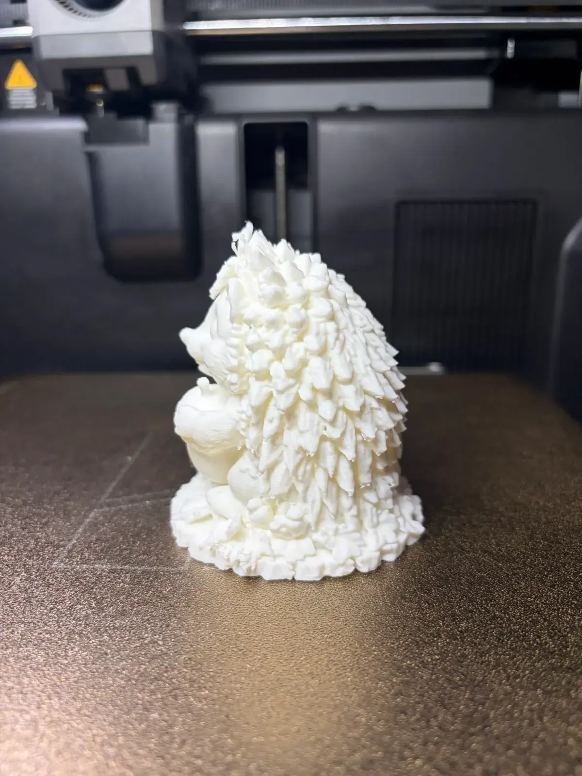 Cute Autumn Hedgehog with Acorn 3D print file — real print photo by David Kubina