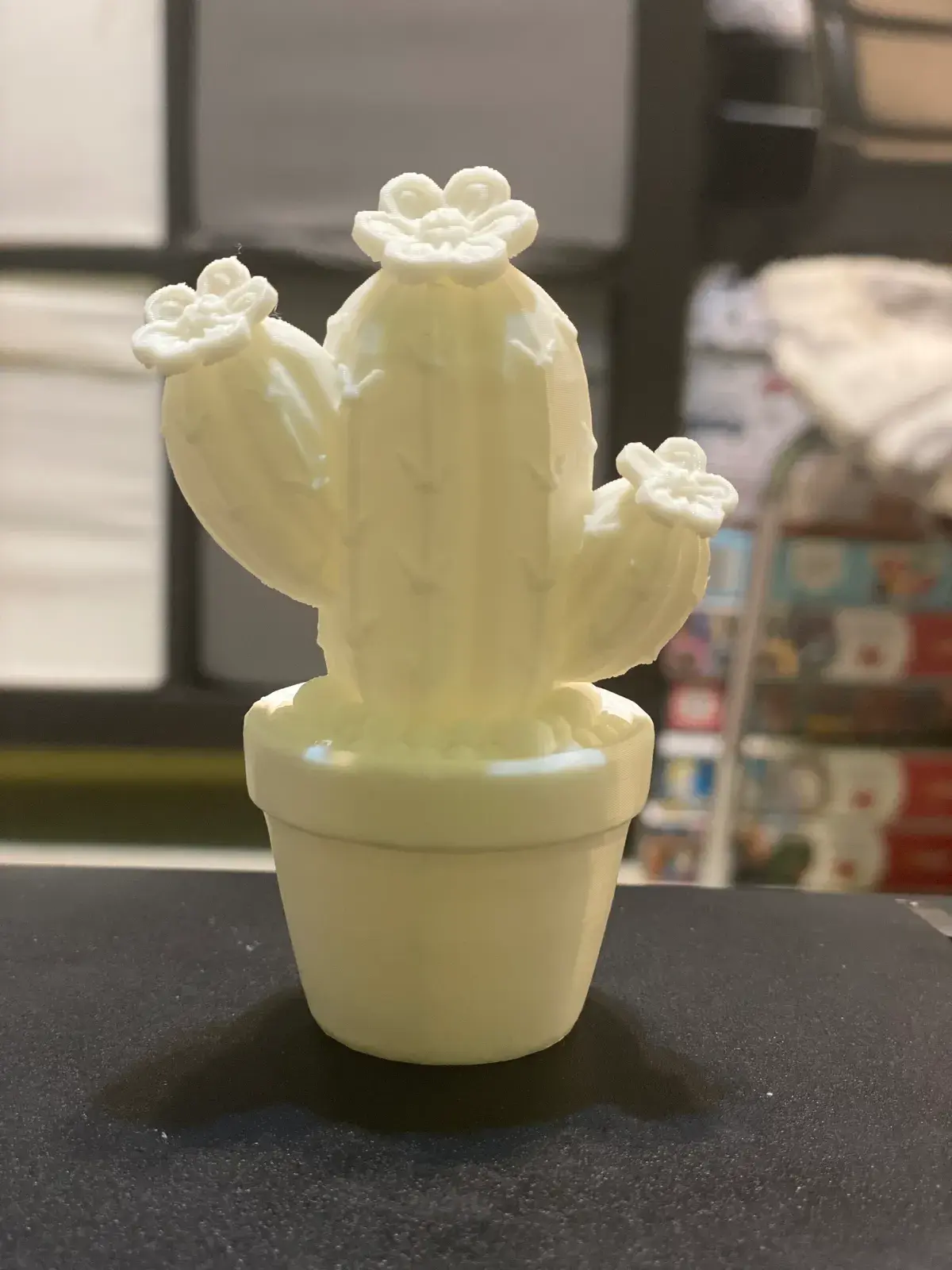 Blooming Cactus 3D print file — real print photo by Heike Davies
