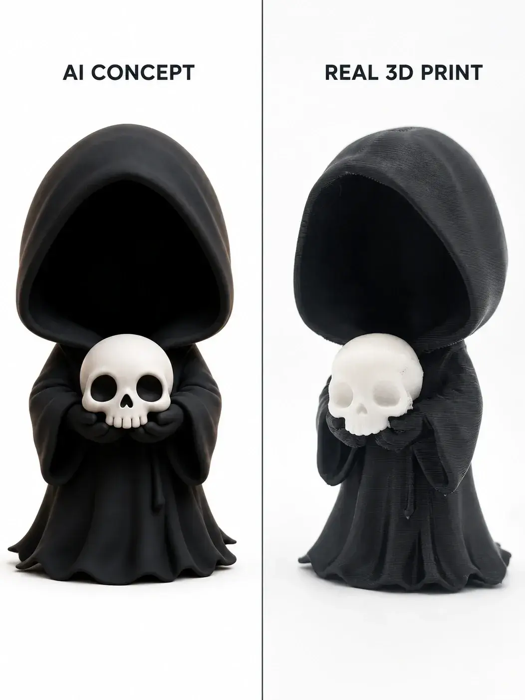 AI concept vs. the real print