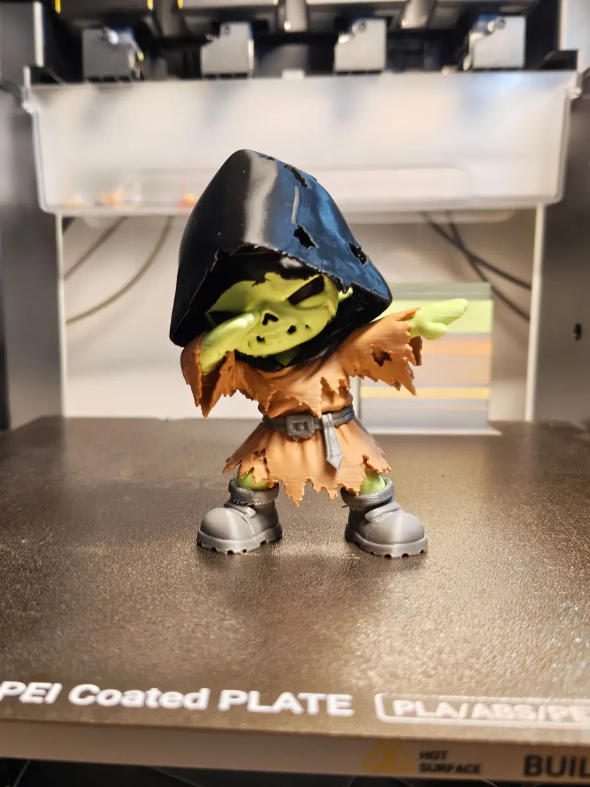 Funky Little Ghoul 3D print file — real print photo by Bo Sandorf Pluszek