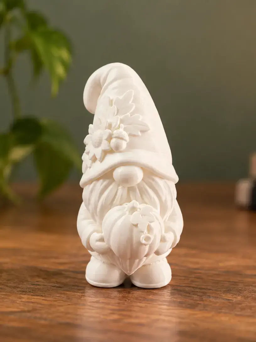 Harvest Helper Gnome 3D print file — real print photo by Heike Davies