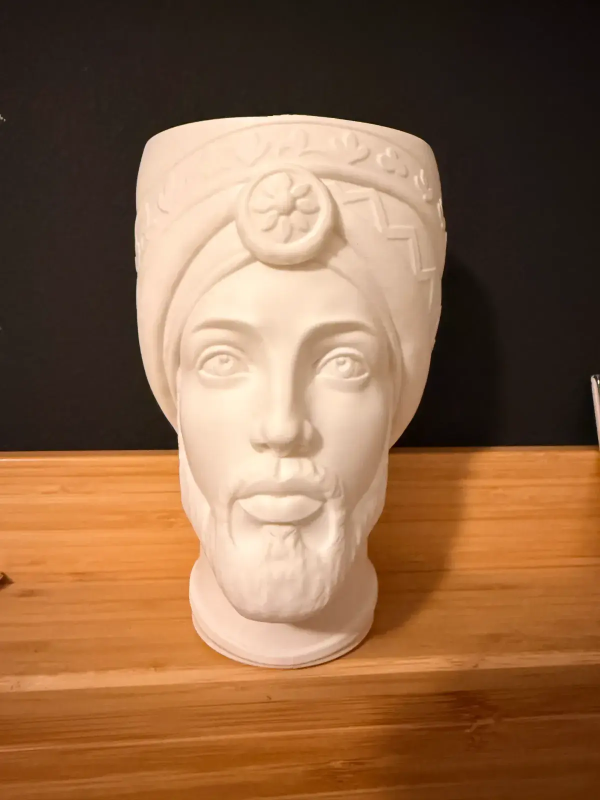 Sicilian Moor's Head Catch-All 3D print file — real print photo by Marco Siino