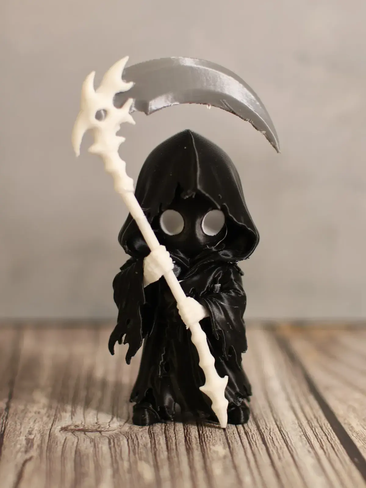 Summoned Little Reaper 3D print file — real print photo by Bo Sandorf Pluszek