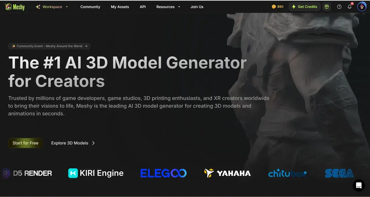 meshy-official-website