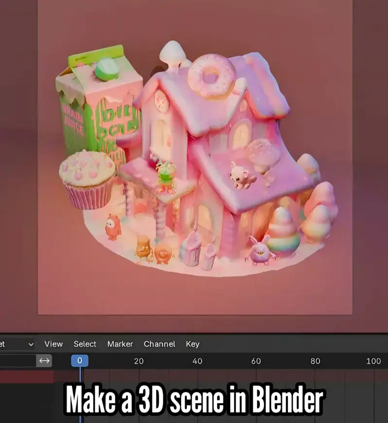 Blender에서 3D 장면 만들기