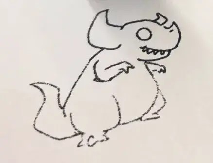 dítětem-nakreslené-stvoření