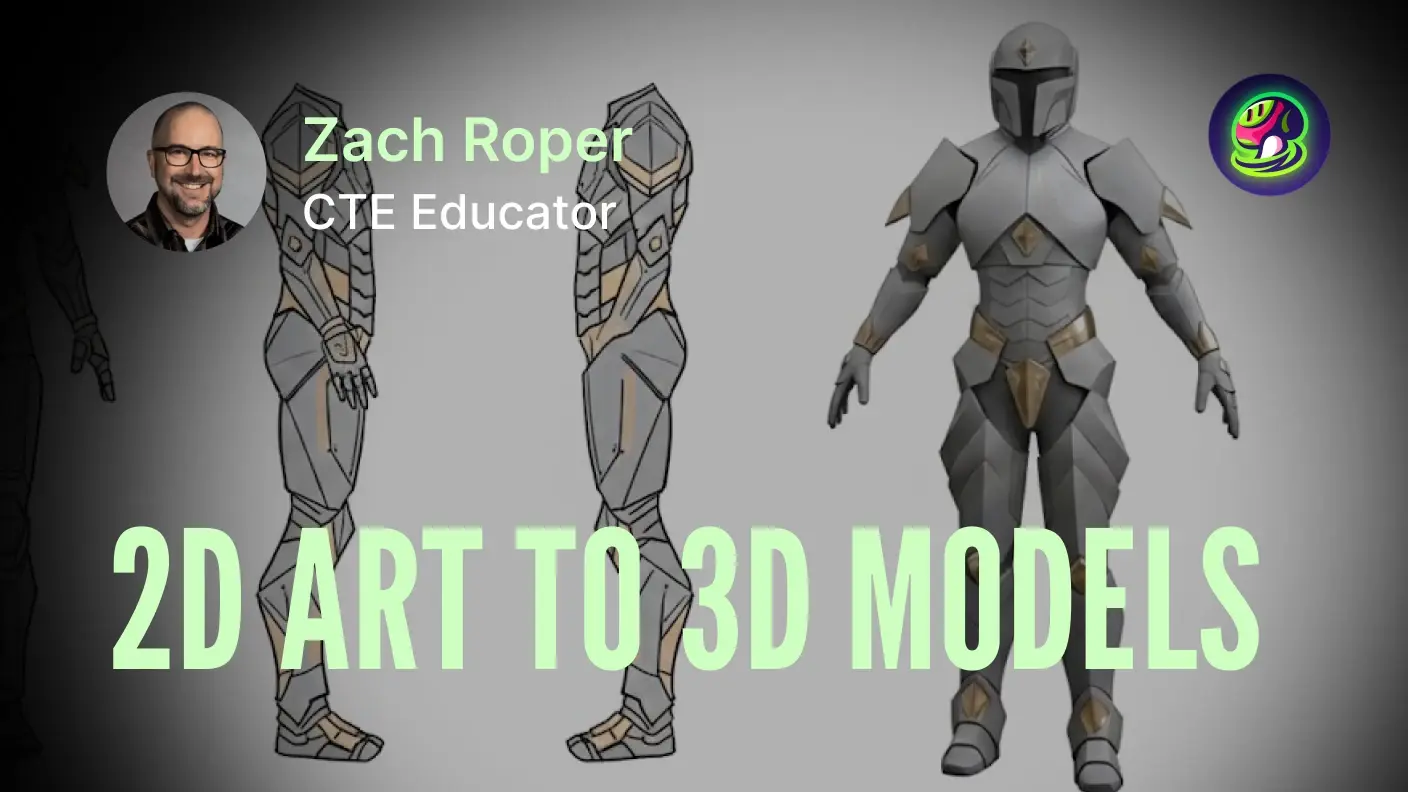 Posílení budoucích tvůrců: Jak Meshy urychluje workflow z 2D do 3D v digitálním umění na střední škole