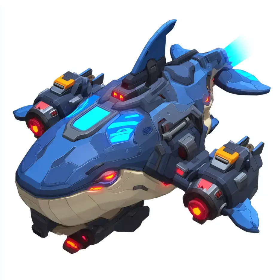 mech-whale-spaceship