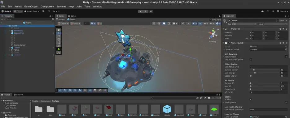 unity-spaceship-components