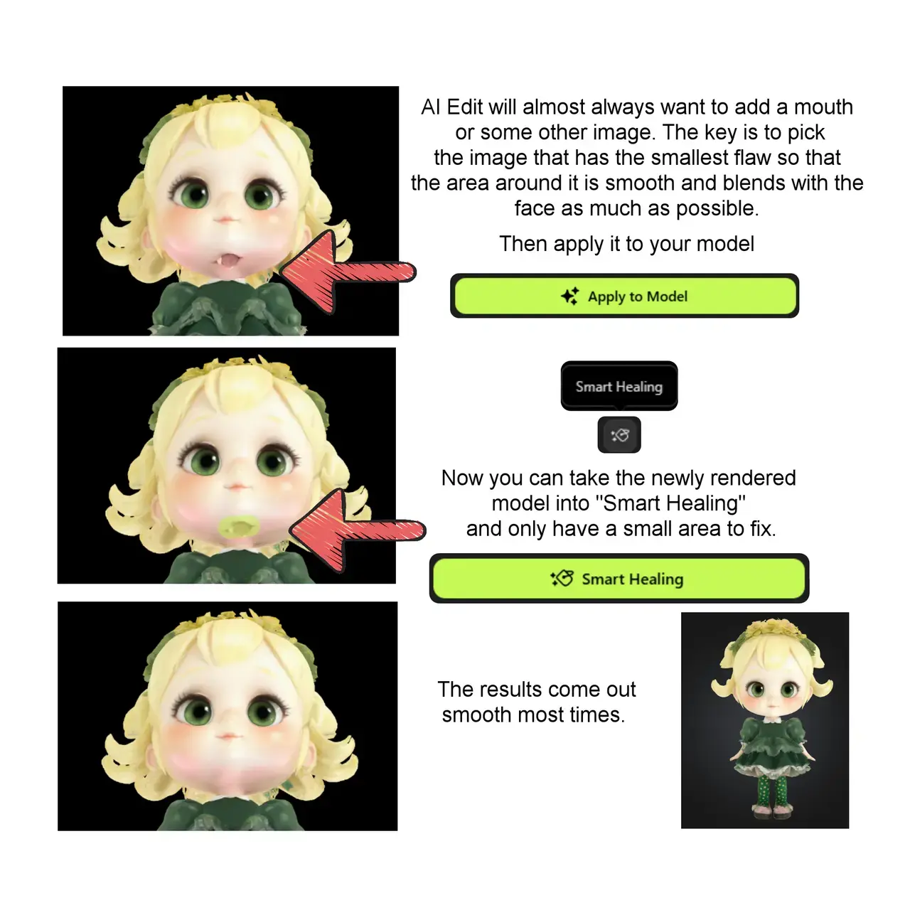 Petua pembetulan di bawah dagu dari Tansy