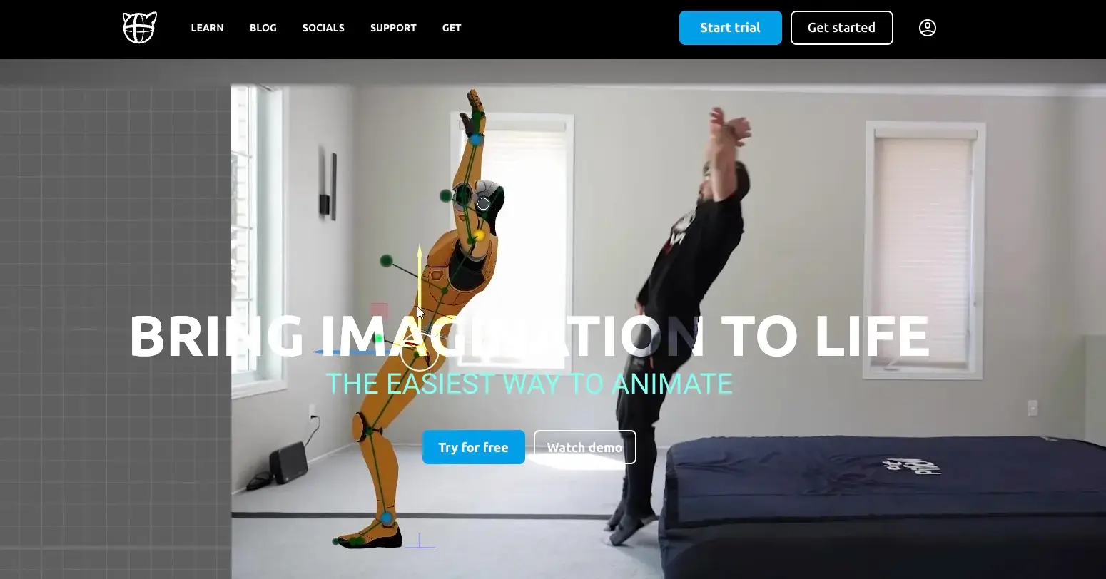 Cascadeur AI in animation enhancing character movement with physics-based AI-assisted animation tools