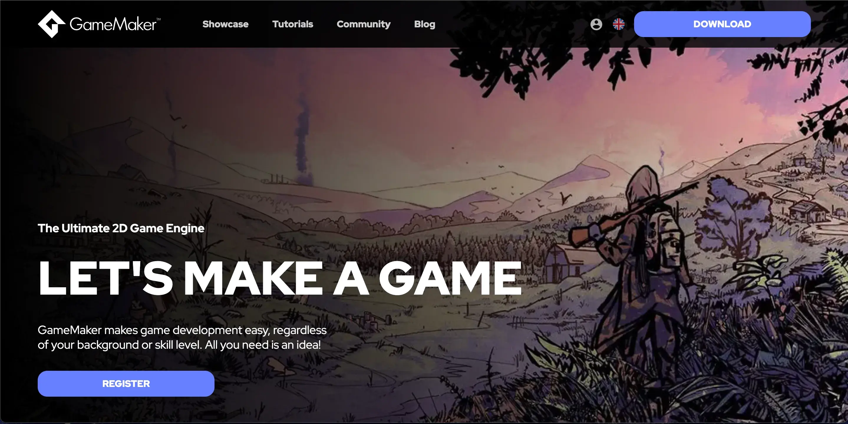 screenshot-of-official-gamemaker-website