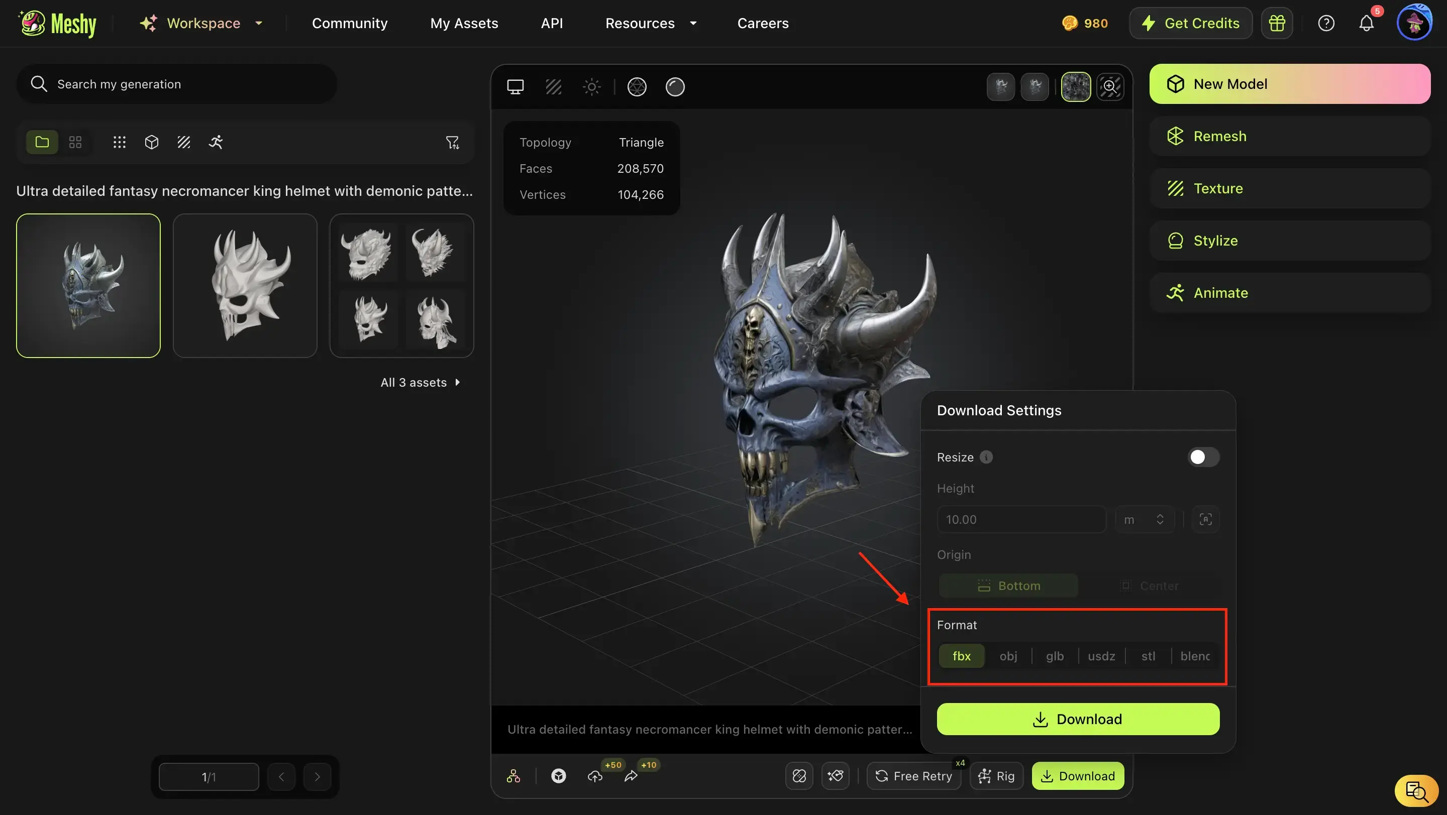 scarica-modelli-in-diversi-formati-da-meshy