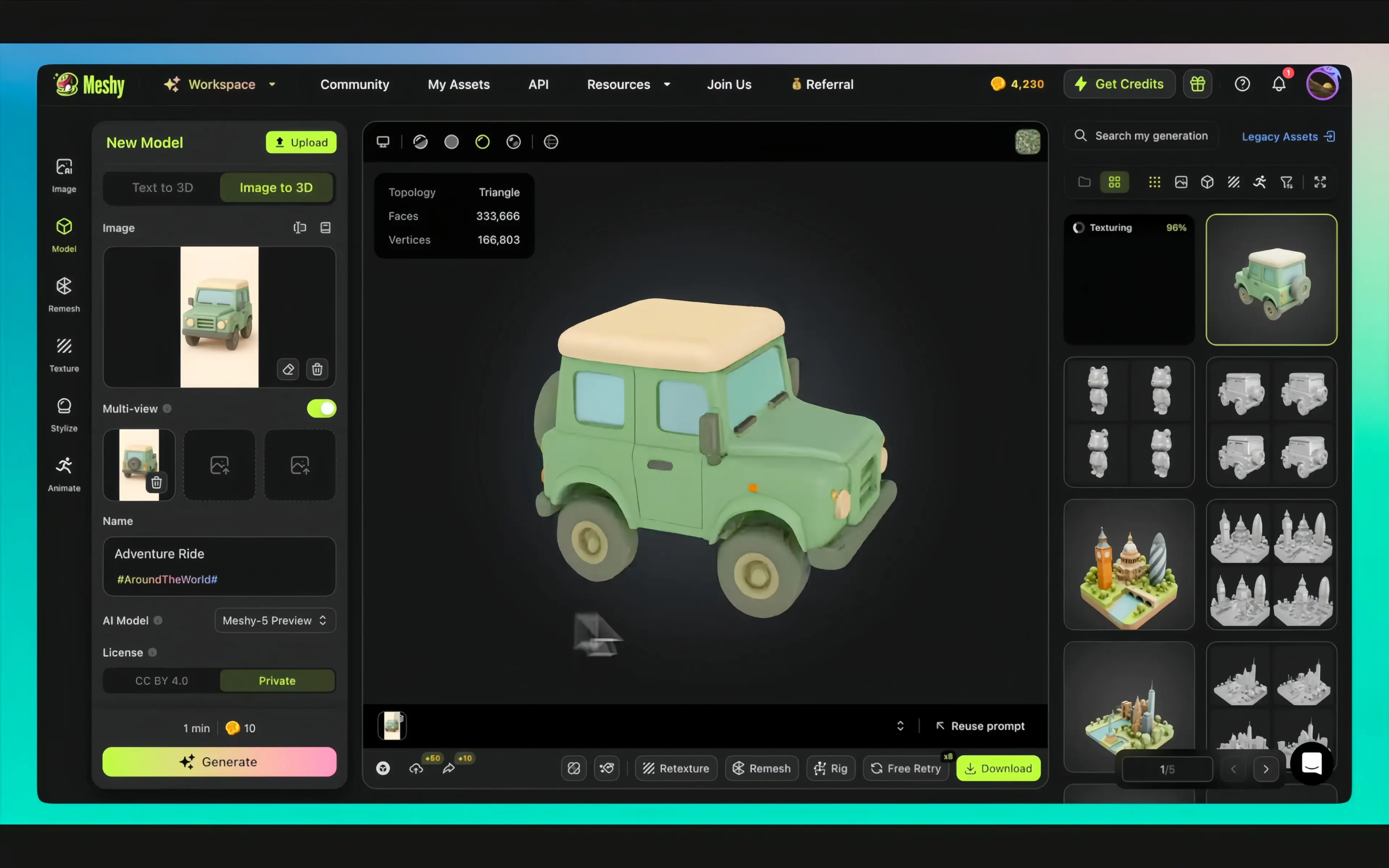 Get your high-quality and accurate model