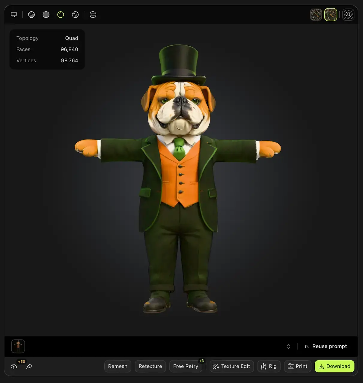 meshy-ai-3d-model-bulldog-in-formal-attire