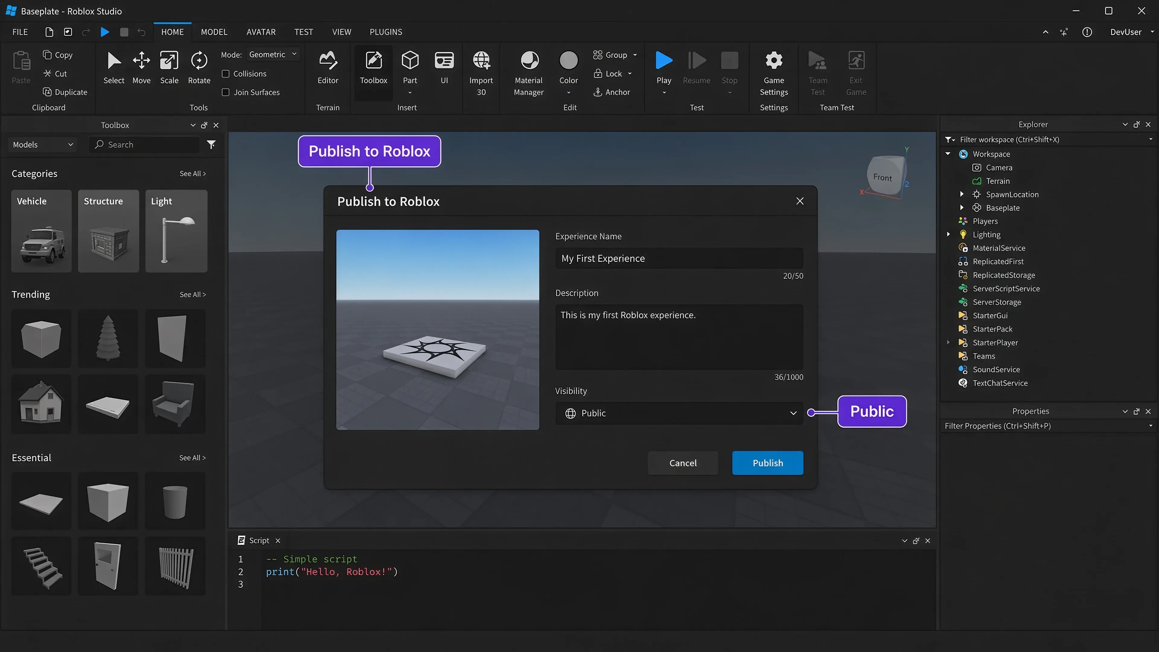 Как создать игру в Roblox в 2026 году: идеи, ресурсы и рабочий процесс ...