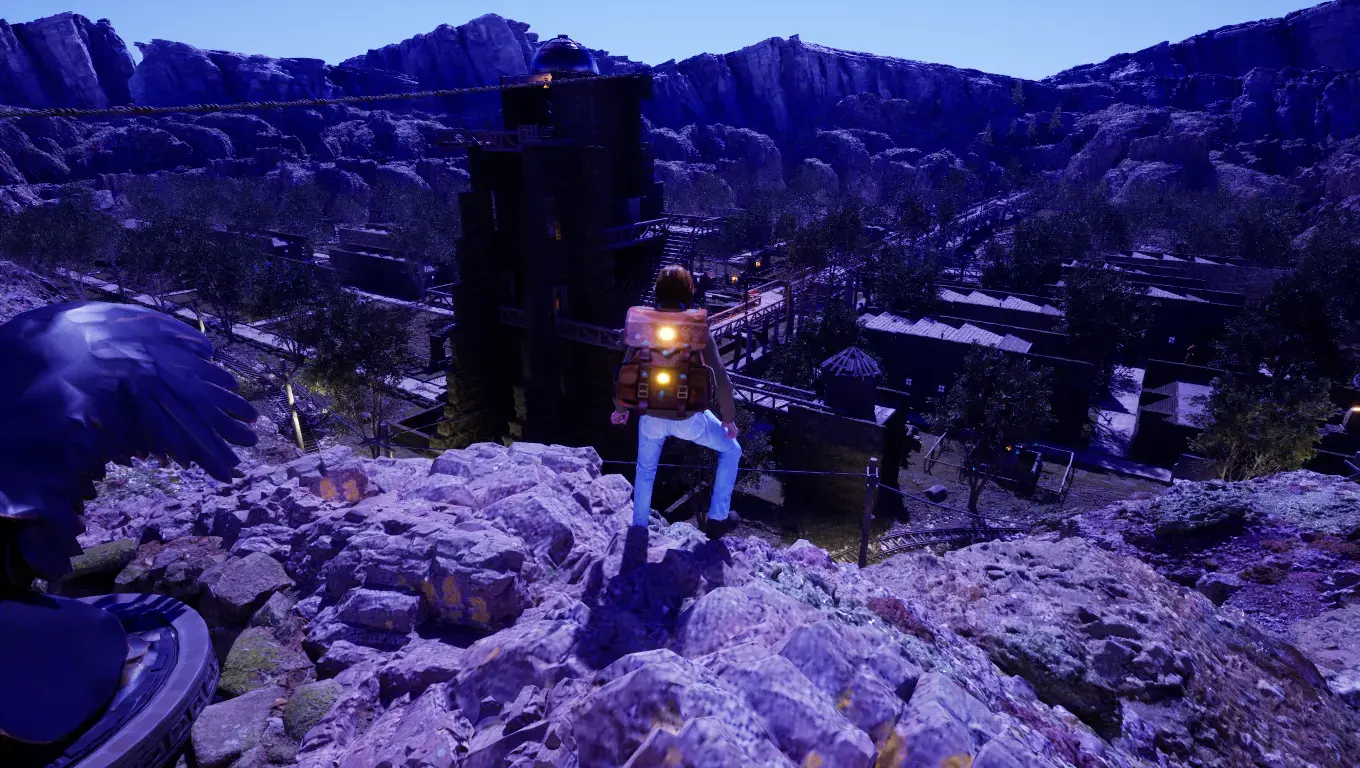 Nightfall Valley view in Treasures of the Cajón