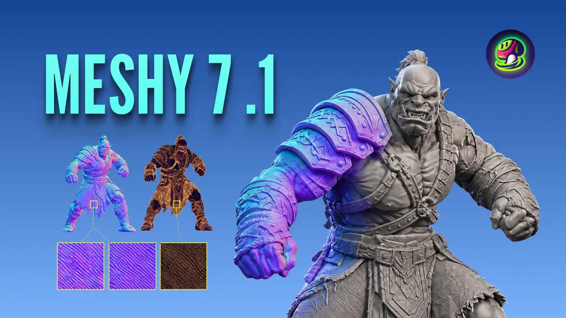 Meshy 7.1 Ultra 4K 发布封面图