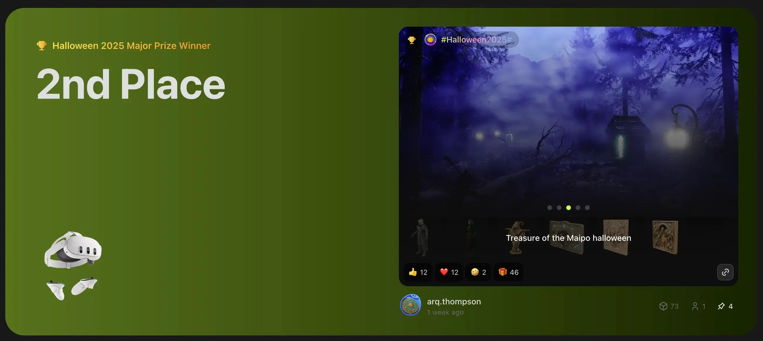 Dit is de collectie van de 2e winnaar