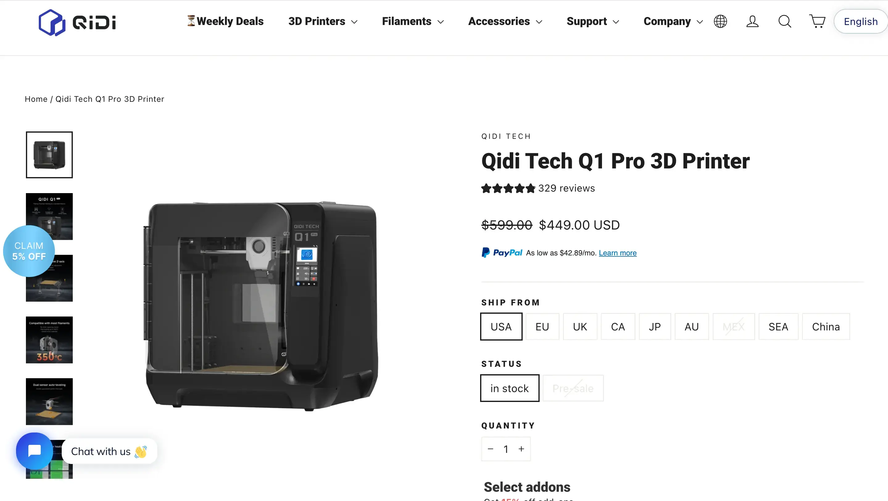 qidi-tech-q1-pro-3d-printer