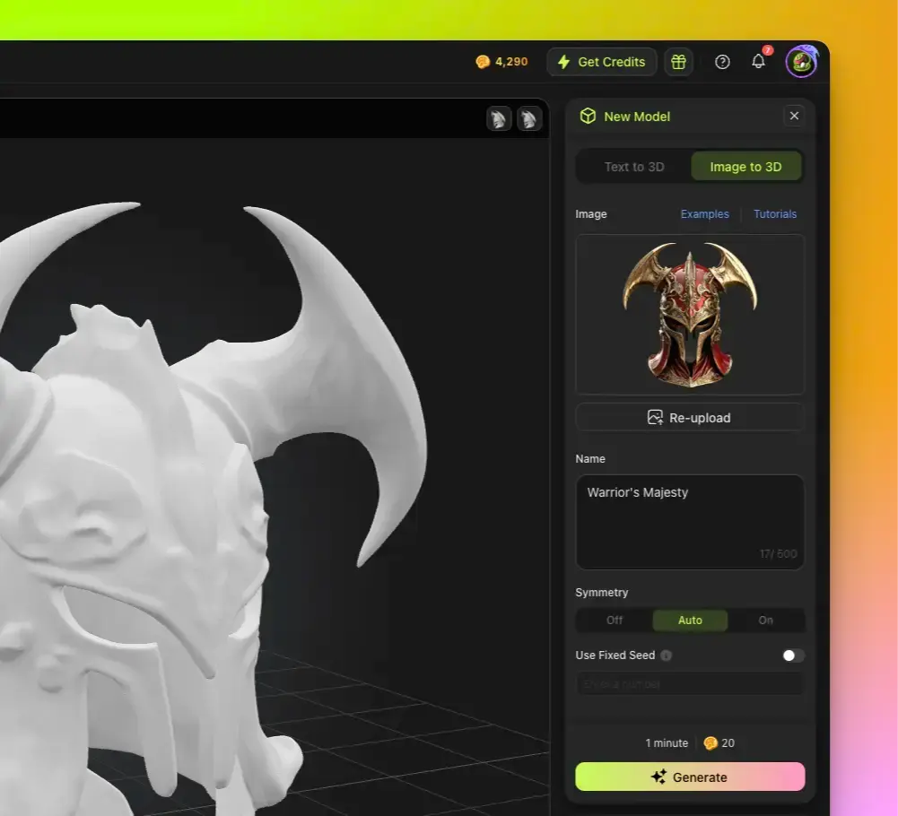Model Generation - Image to 3D