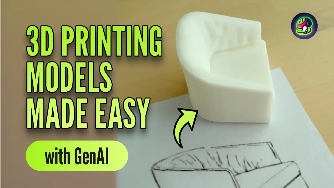 Sofort von 2D-Skizze zu 3D-Modell: Müheloses 3D-Druck-Design mit KI