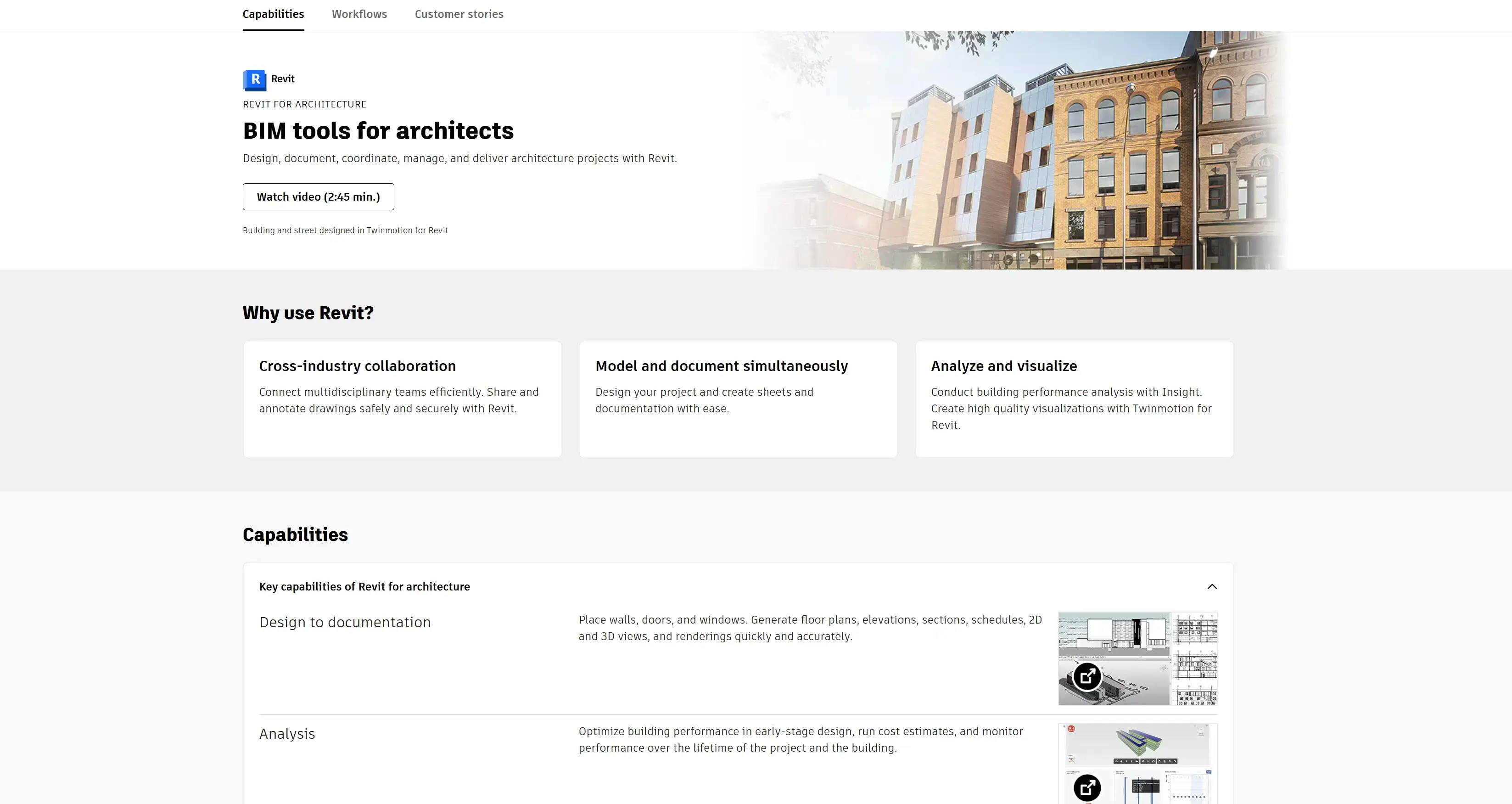 Revit BIM building model with linked schedules