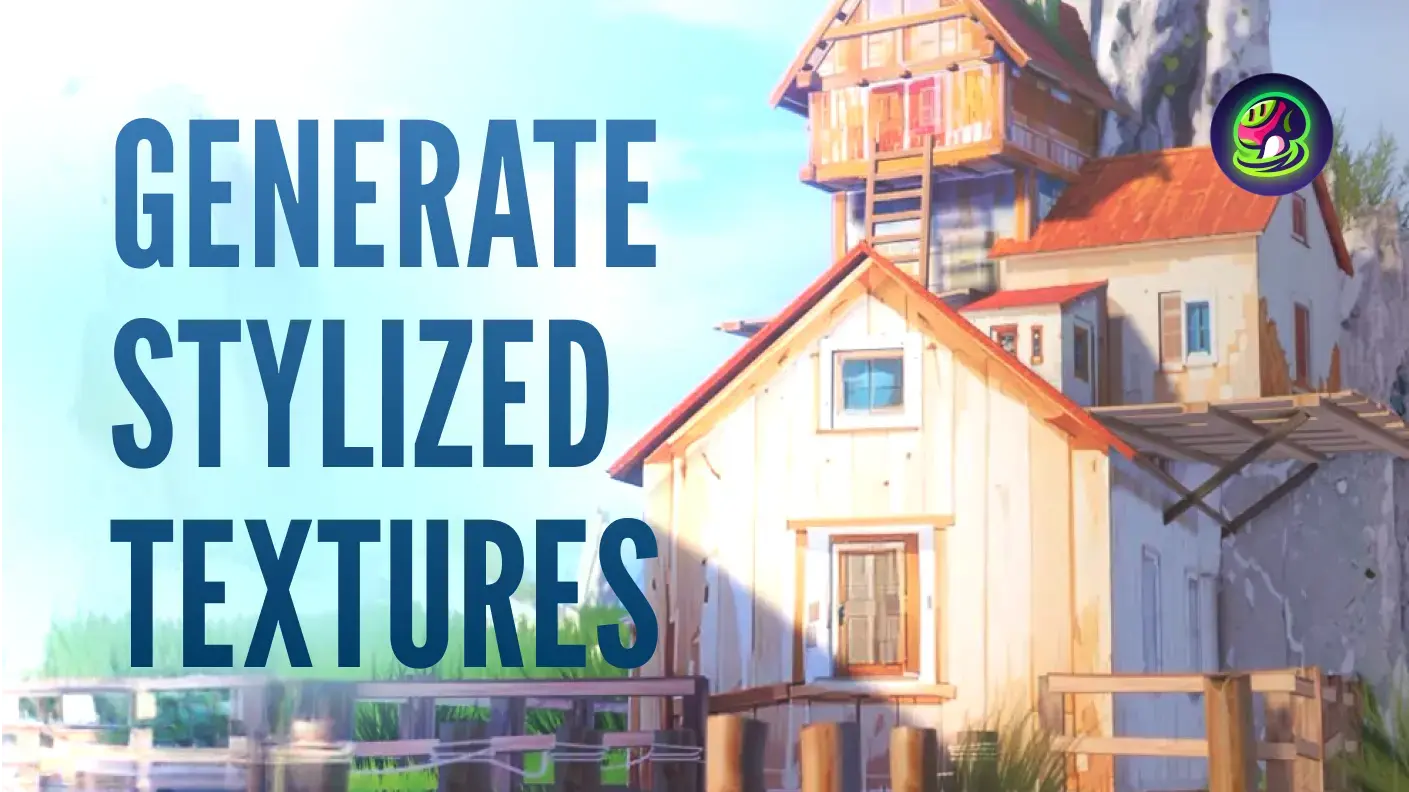 Stilisierte KI-Texturierung für Blender 3D-Modelle