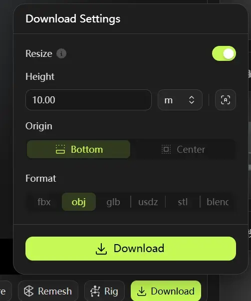 adjust the download settings as needed