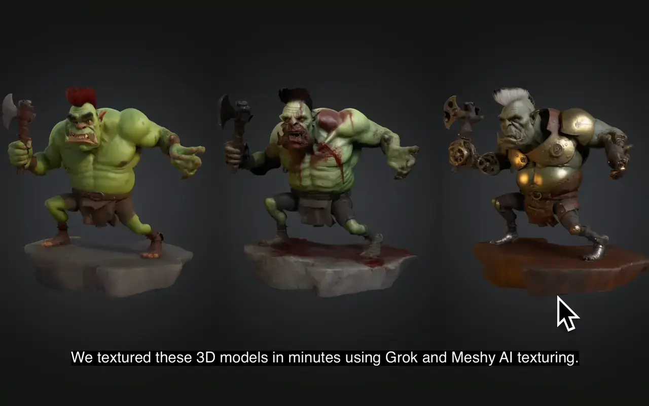 preview the textured models