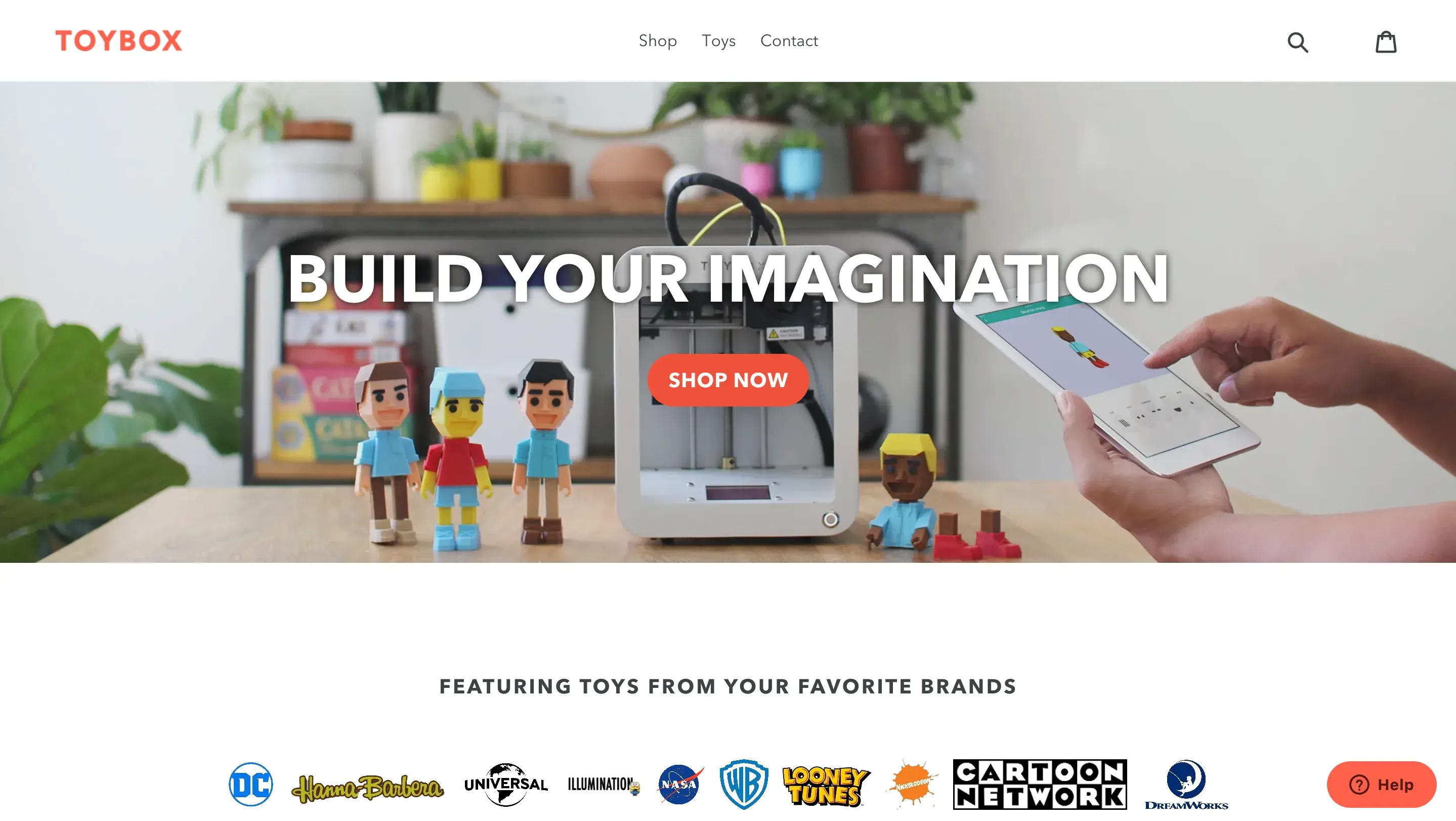 screenshot-van-toybox-officiële-website