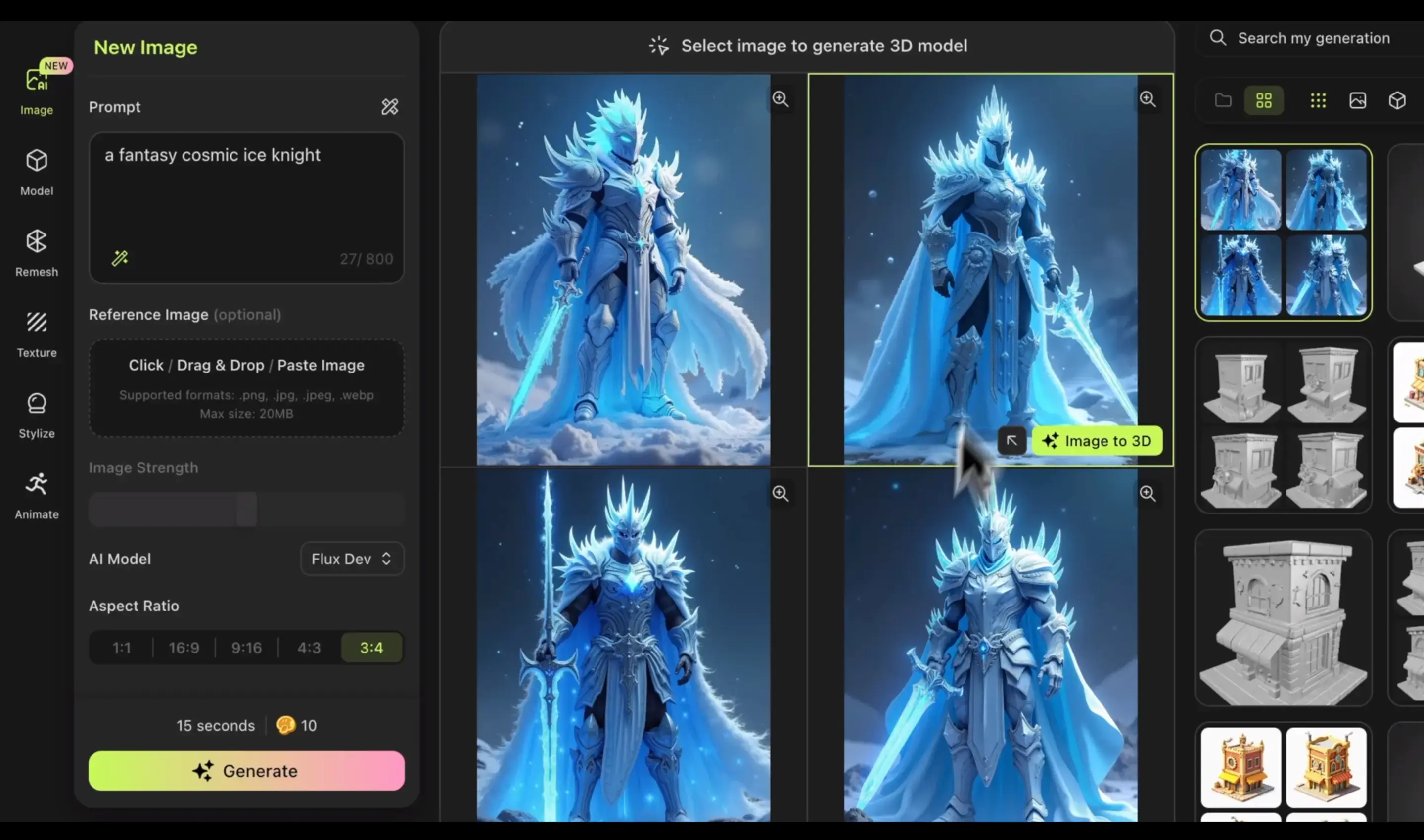 sélectionnez-modèle-3d