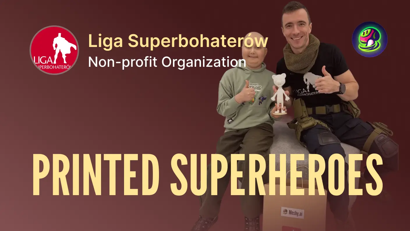 From Children's Drawings to Real Superheroes: How Liga Superbohaterów Uses Meshy to Bring Hope to Kids Fighting Cancer