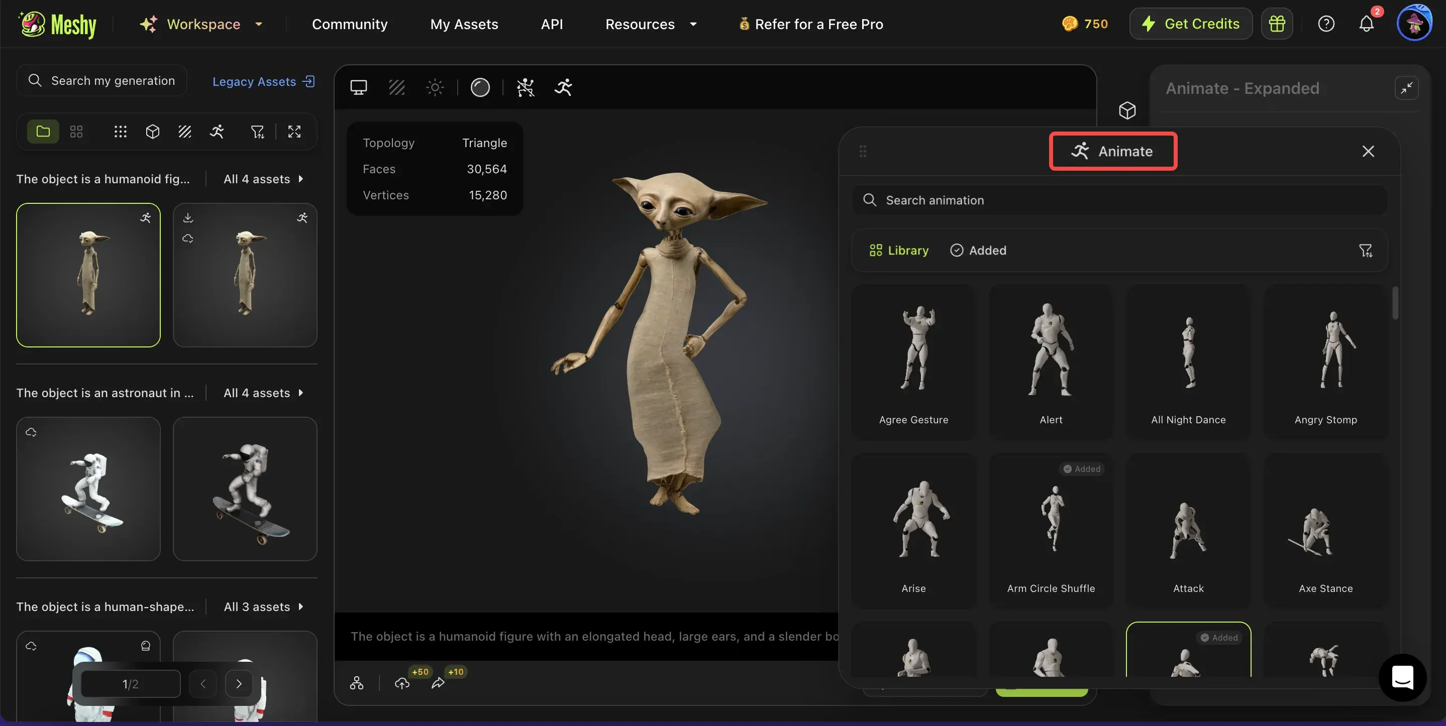 meshy-aniamte-library