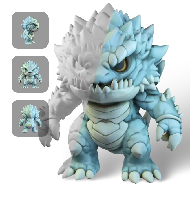 feature hero multi view image to 3d example