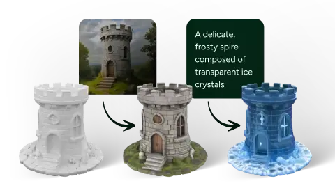 meshy nav features ai texturing