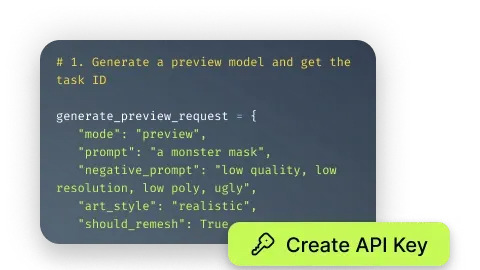 meshy nav features api